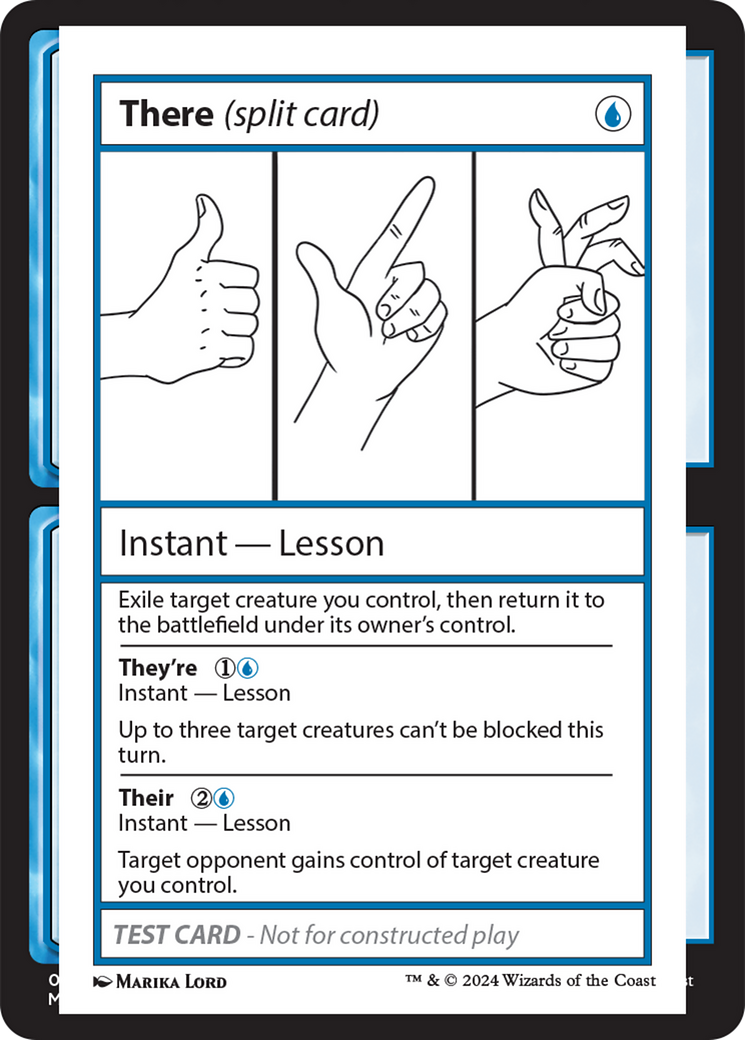 There (Split Card) [Mystery Booster 2 Playtest Cards] | Tabernacle Games