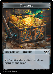 Treasure // Elemental Double-Sided Token [Outlaws of Thunder Junction Tokens] | Tabernacle Games