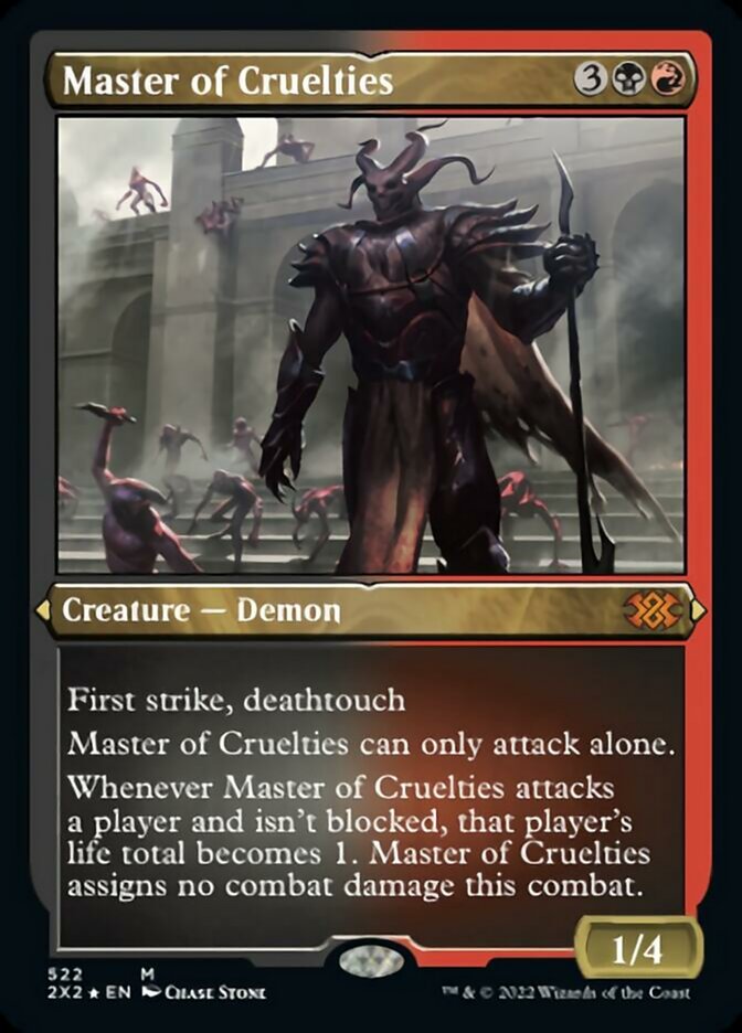 Master of Cruelties (Foil Etched) [Double Masters 2022] | Tabernacle Games