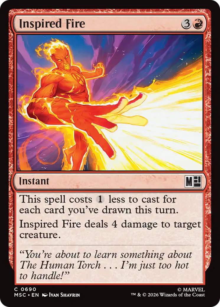 Inspired Fire [Marvel Super Heroes Commander] | Tabernacle Games