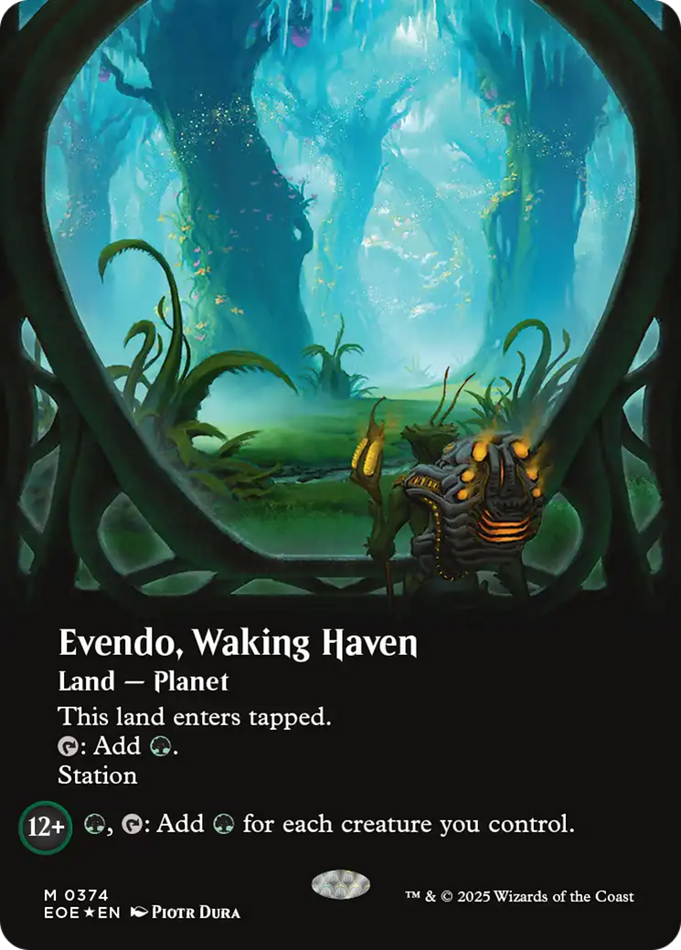 Evendo, Waking Haven (Borderless) (Galaxy Foil) [Edge of Eternities] | Tabernacle Games