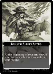 Bounty: Sleepy Sovka // Bounty Rules Double-Sided Token [Outlaws of Thunder Junction Commander Tokens] | Tabernacle Games