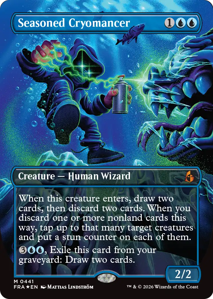 Seasoned Cryomancer (Borderless) (0441) [Reality Fracture] | Tabernacle Games