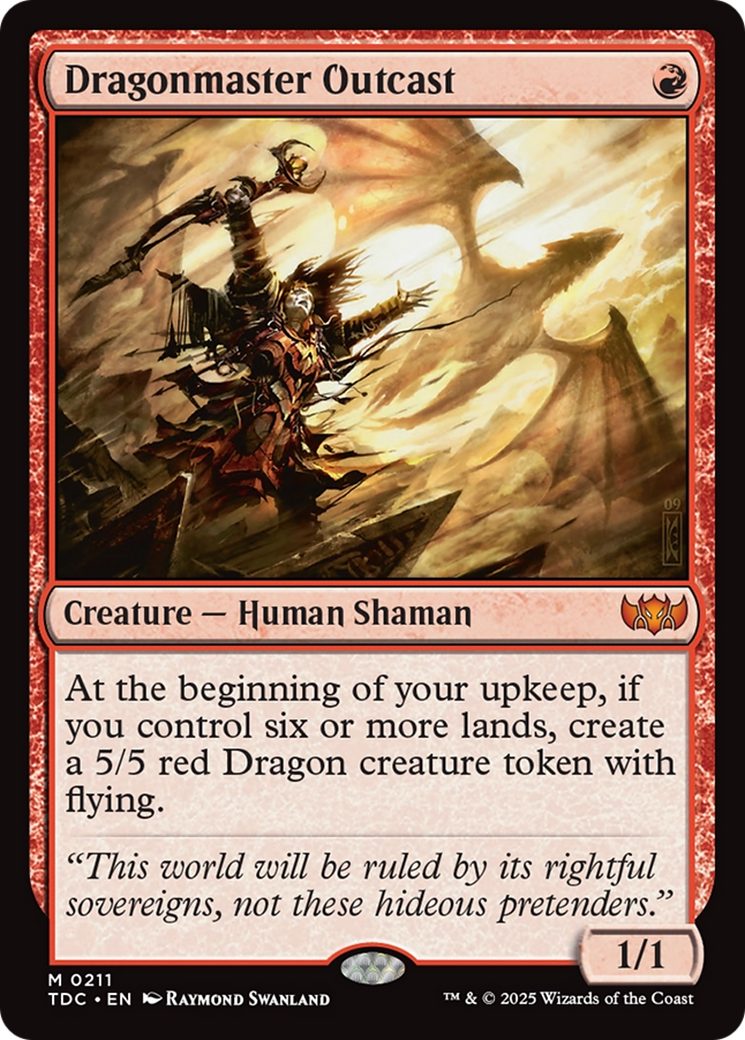 Dragonmaster Outcast [Tarkir: Dragonstorm Commander] | Tabernacle Games