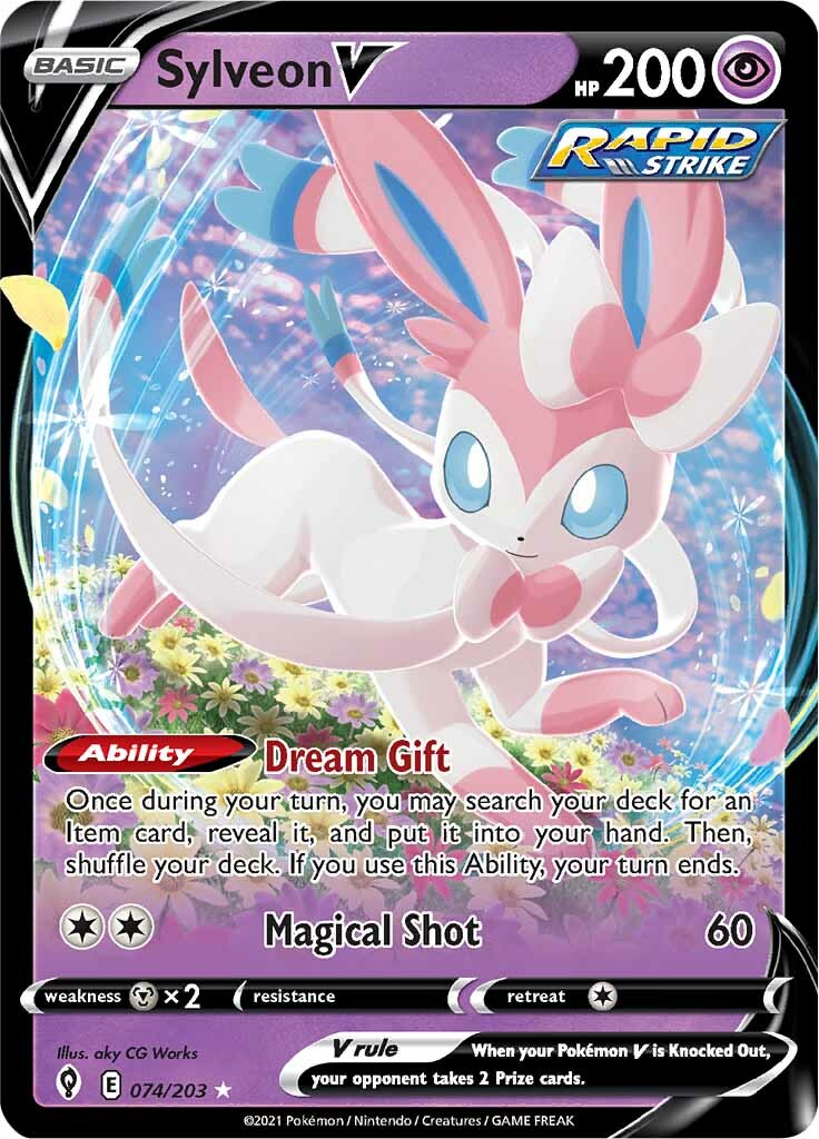 Sylveon V (074/203) [Sword & Shield: Evolving Skies] | Tabernacle Games