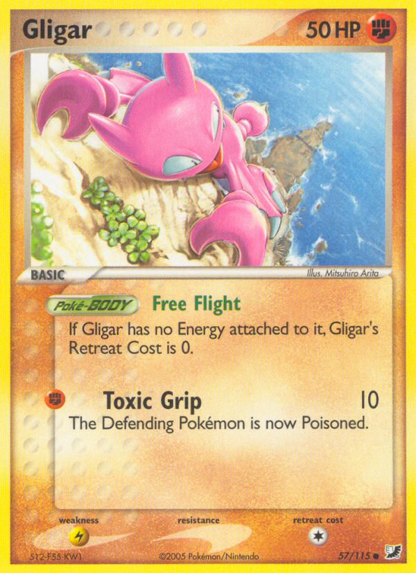 Gligar (57/115) [EX: Unseen Forces] | Tabernacle Games