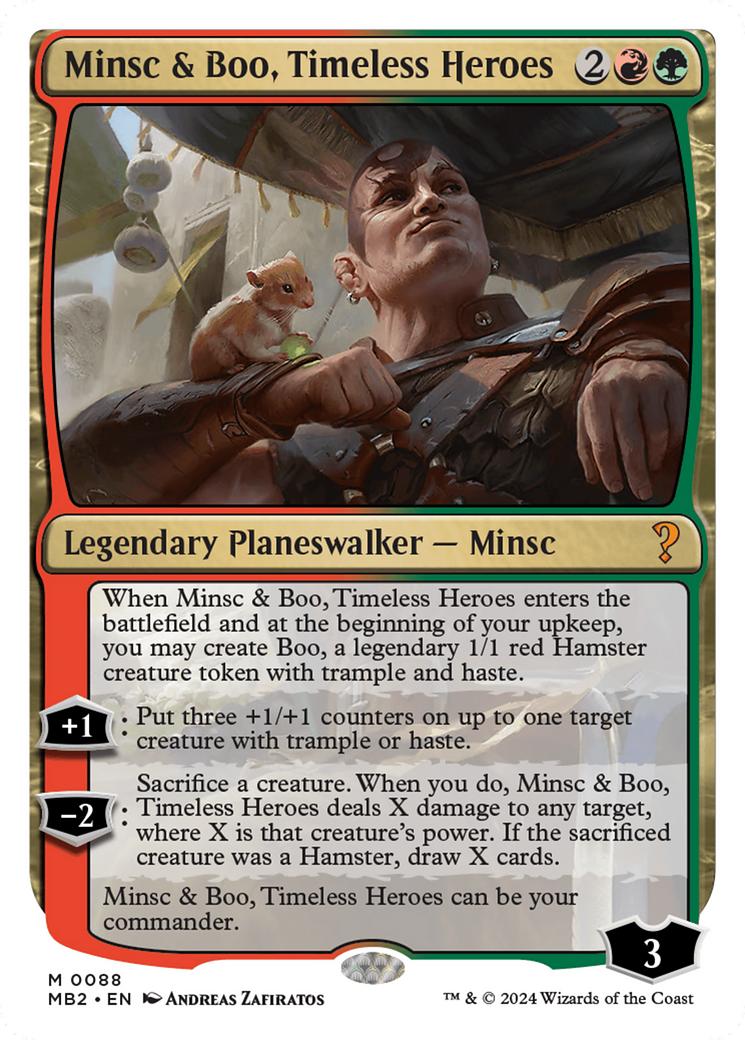 Minsc & Boo, Timeless Heroes (White Border) [Mystery Booster 2] | Tabernacle Games