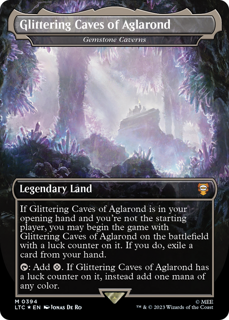 Glittering Caves of Aglarond - Gemstone Caverns (Surge Foil Realms and Relics) [The Lord of the Rings: Tales of Middle-Earth Commander] | Tabernacle Games