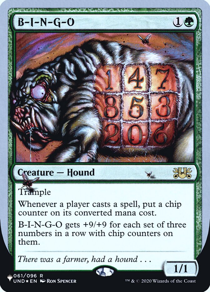 B-I-N-G-O (Unfinity Foil Edition) [The List] | Tabernacle Games