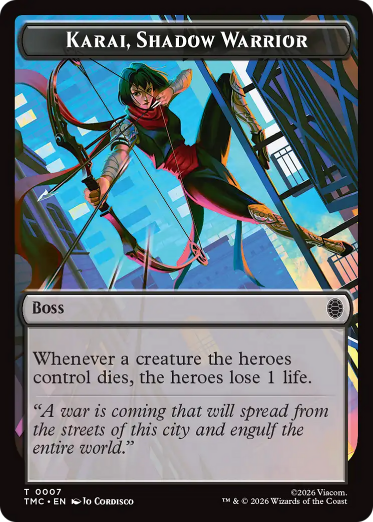 Karai, Shadow Warrior [Teenage Mutant Ninja Turtles Commander Tokens] | Tabernacle Games