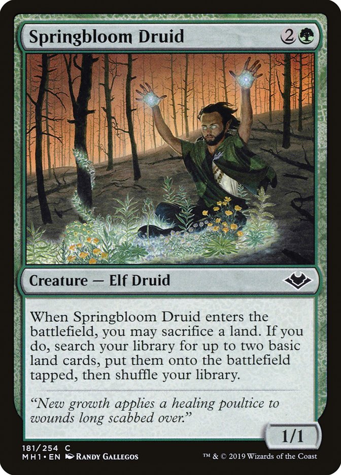 Springbloom Druid [Modern Horizons] | Tabernacle Games