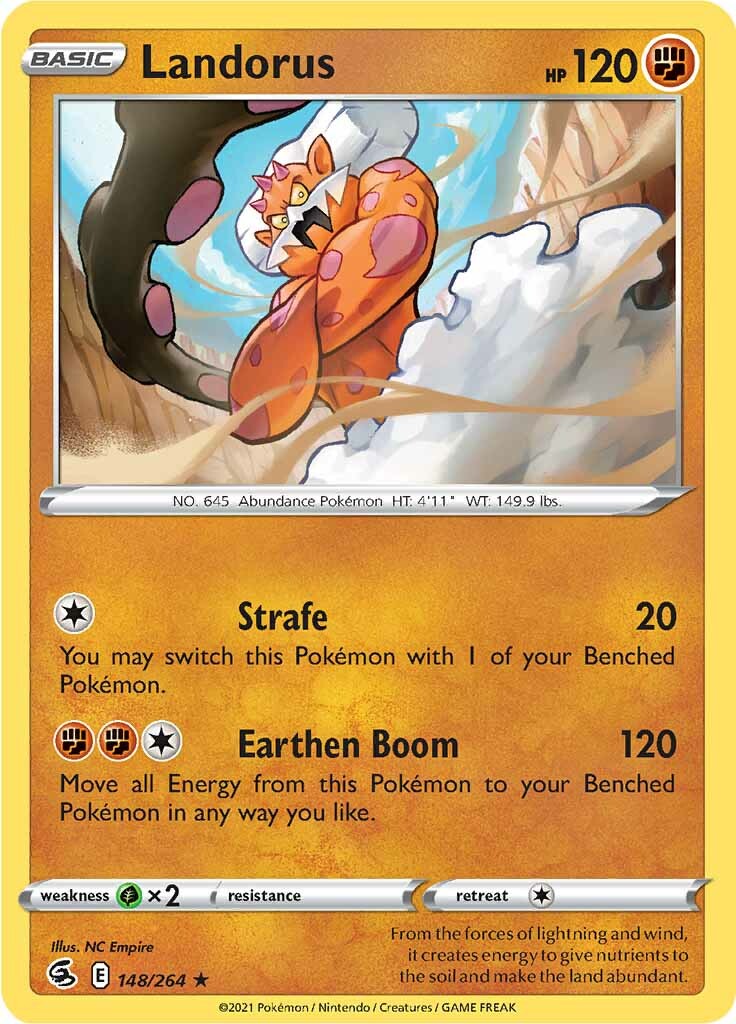 Landorus (148/264) [Sword & Shield: Fusion Strike] | Tabernacle Games