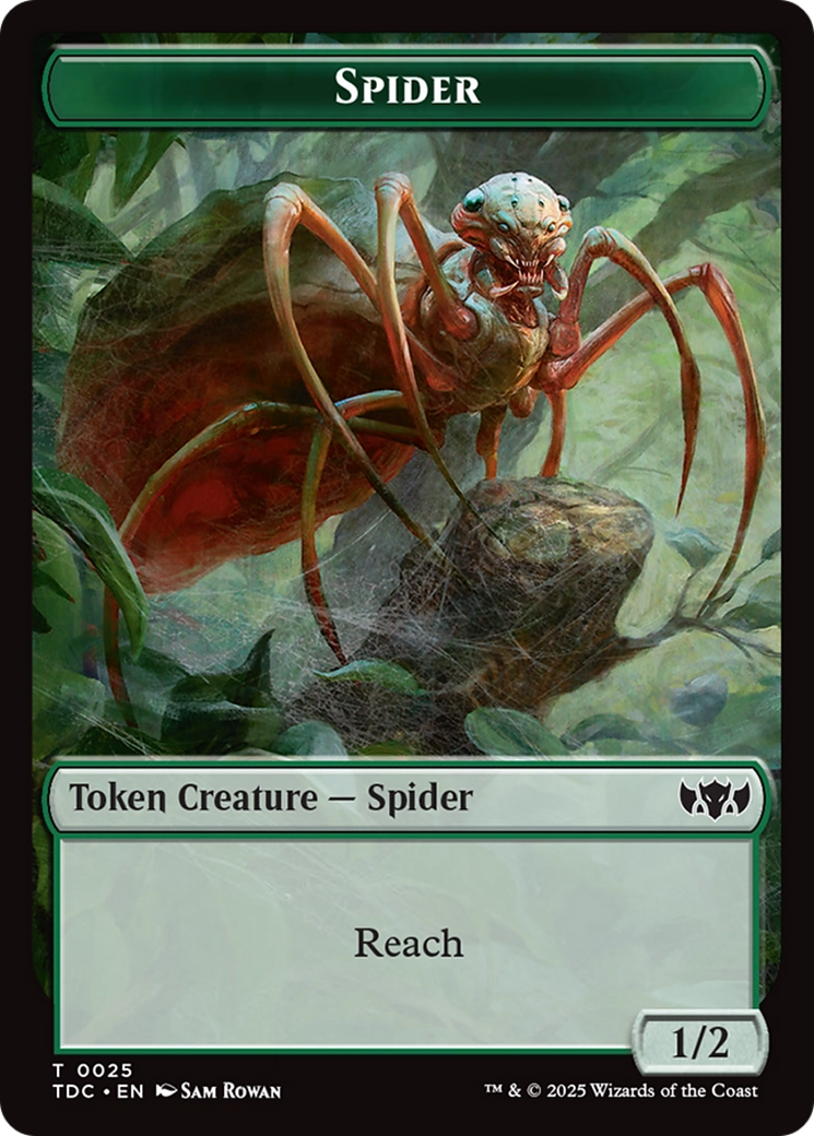Spider // Bird Double-Sided Token [Tarkir: Dragonstorm Commander Tokens] | Tabernacle Games