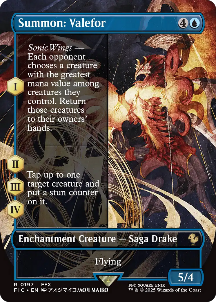 Summon: Valefor (Borderless) [FINAL FANTASY Commander] | Tabernacle Games