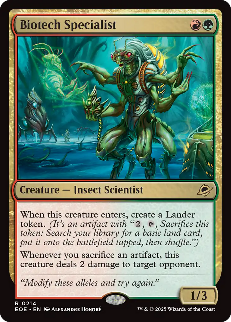 Biotech Specialist [Edge of Eternities] | Tabernacle Games