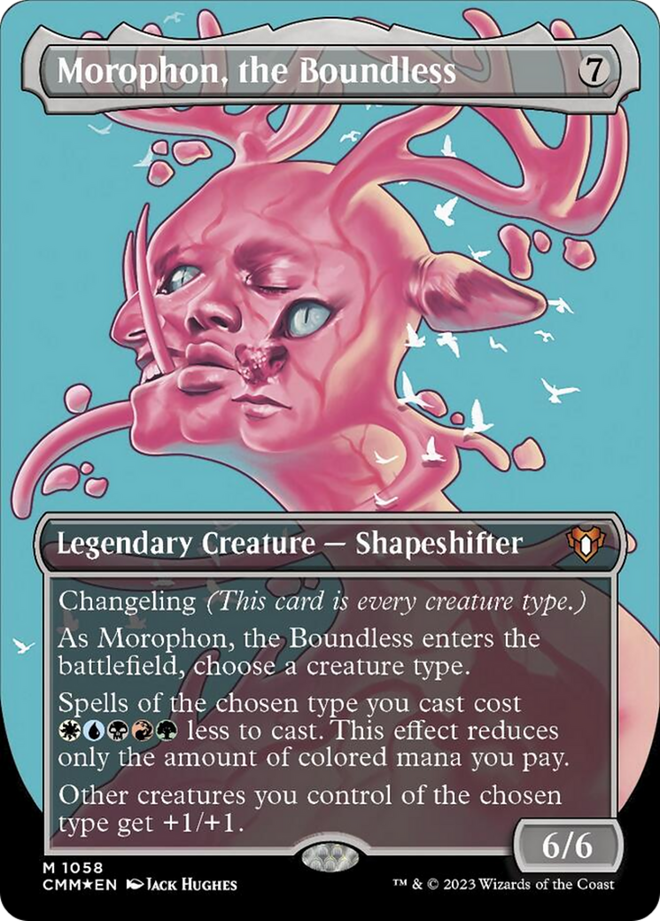 Morophon, the Boundless (Borderless Textured Foil Frame Break) [Commander Masters] | Tabernacle Games