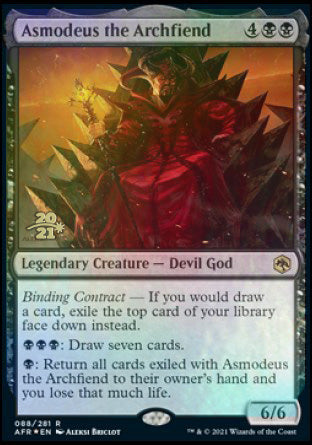 Asmodeus the Archfiend [Dungeons & Dragons: Adventures in the Forgotten Realms Prerelease Promos] | Tabernacle Games