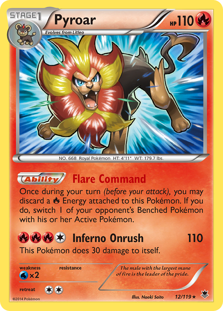 Pyroar (12/119) [XY: Phantom Forces] | Tabernacle Games