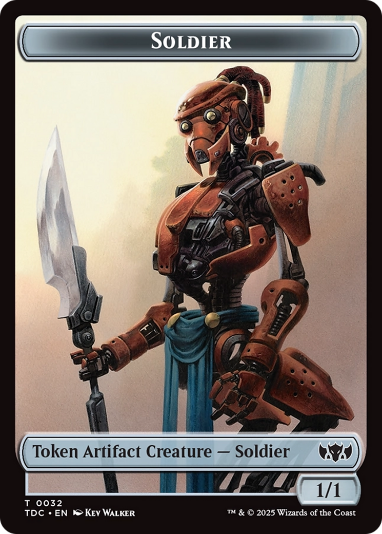 Solider (0032) // Copy Double-Sided Token [Tarkir: Dragonstorm Commander Tokens] | Tabernacle Games