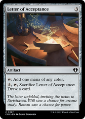 Letter of Acceptance [Commander Masters] | Tabernacle Games