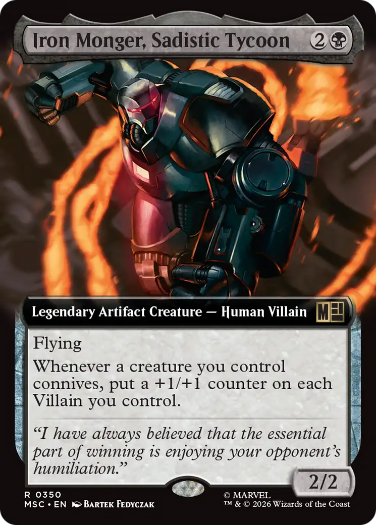 Iron Monger, Sadistic Tycoon (Extended Art) [Marvel Super Heroes Commander] | Tabernacle Games