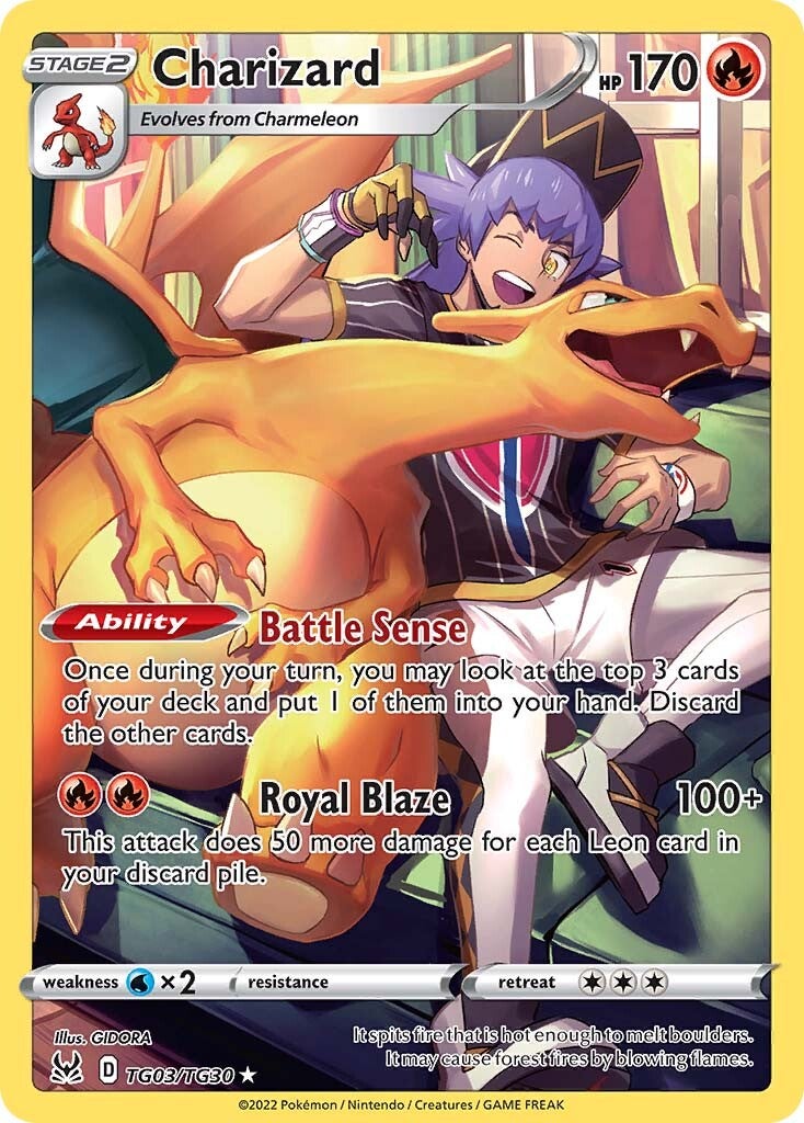 Charizard (TG03/TG30) [Sword & Shield: Lost Origin] | Tabernacle Games