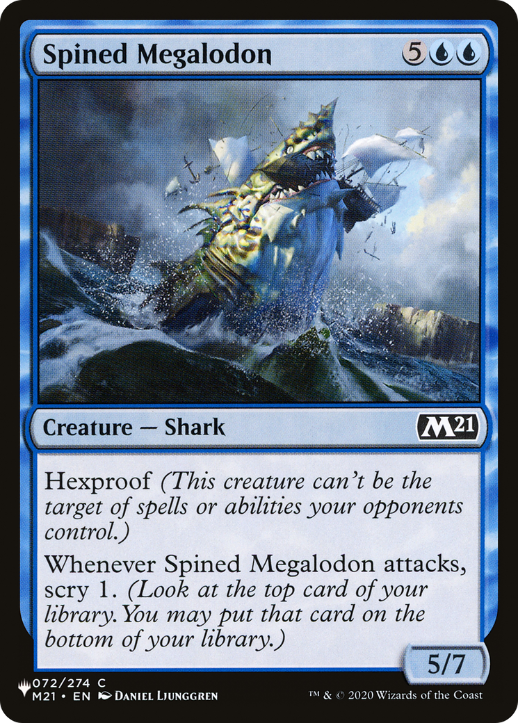 Spined Megalodon [The List Reprints] | Tabernacle Games