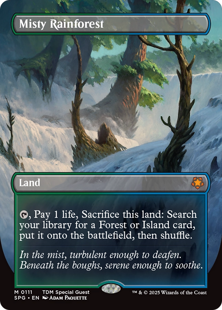 Misty Rainforest (Borderless) [Tarkir: Dragonstorm Special Guests] | Tabernacle Games