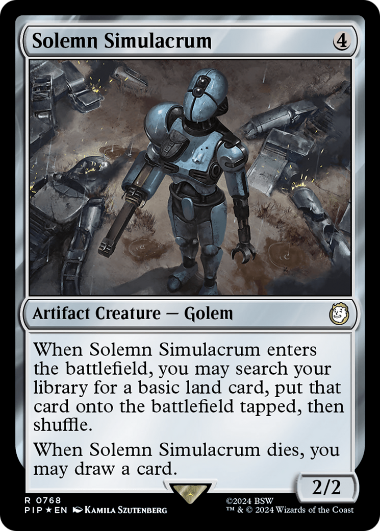 Solemn Simulacrum (Surge Foil) [Fallout] | Tabernacle Games