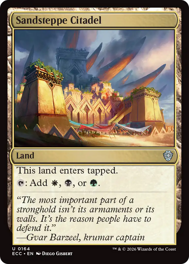 Sandsteppe Citadel [Lorwyn Eclipsed Commander] | Tabernacle Games
