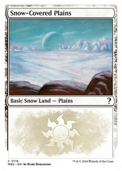 Snow-Covered Plains (White Border) [Mystery Booster 2] | Tabernacle Games