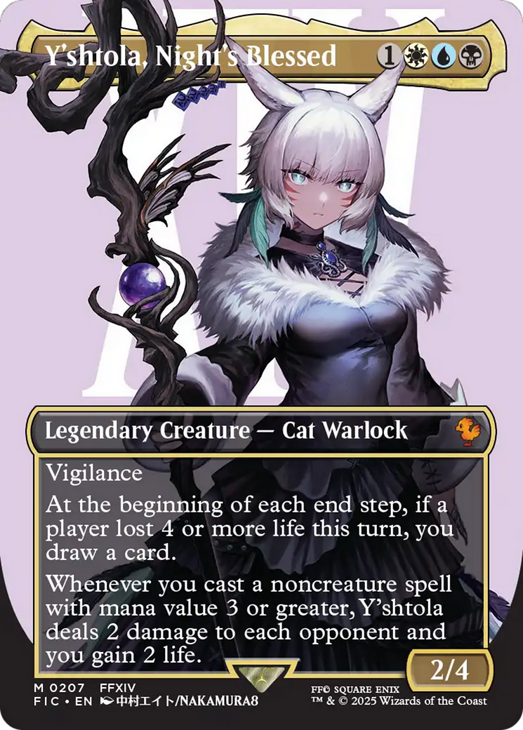Y'shtola, Night's Blessed (Borderless) [FINAL FANTASY Commander] | Tabernacle Games