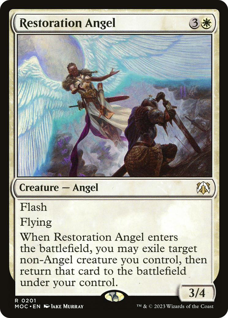 Restoration Angel [March of the Machine Commander] | Tabernacle Games