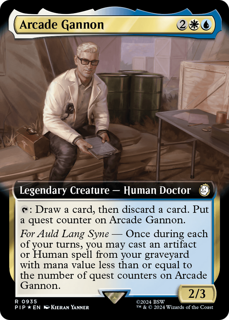 Arcade Gannon (Extended Art) (Surge Foil) [Fallout] | Tabernacle Games