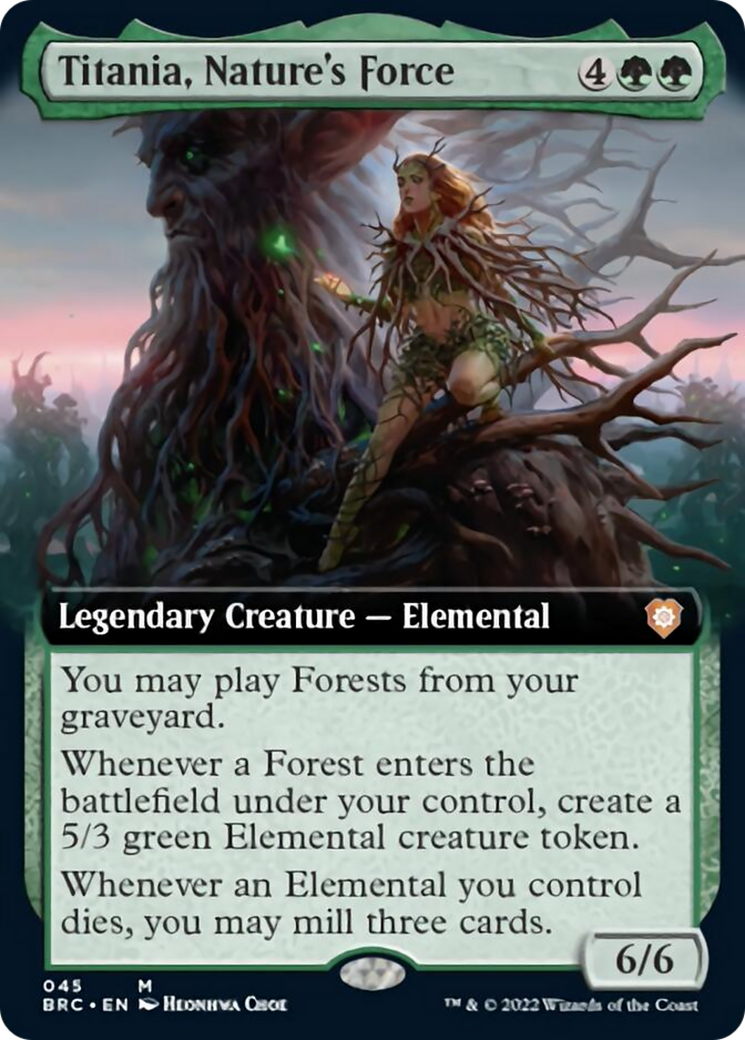 Titania, Nature's Force (Extended Art) [The Brothers' War Commander] | Tabernacle Games