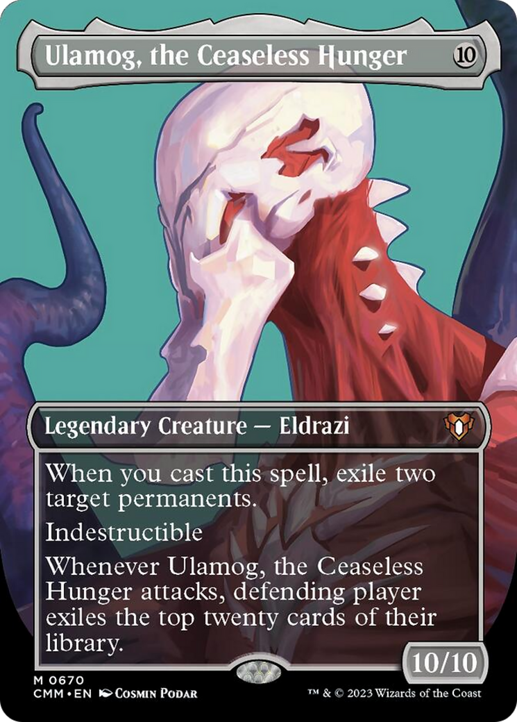 Ulamog, the Ceaseless Hunger (Borderless Profile) [Commander Masters] | Tabernacle Games