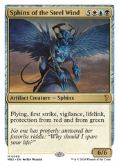 Sphinx of the Steel Wind (White Border) [Mystery Booster 2] | Tabernacle Games