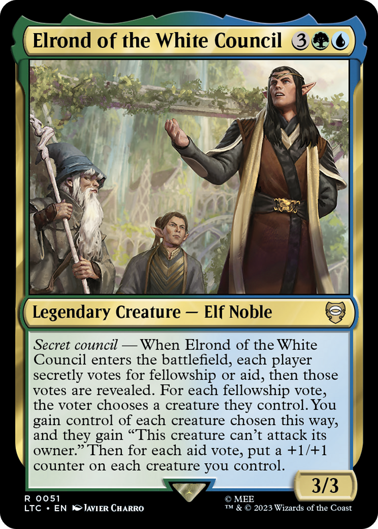 Elrond of the White Council [The Lord of the Rings: Tales of Middle-Earth Commander] | Tabernacle Games