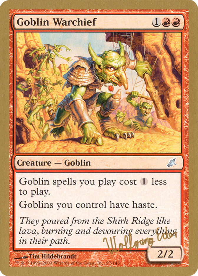 Goblin Warchief (Wolfgang Eder) [World Championship Decks 2003] | Tabernacle Games
