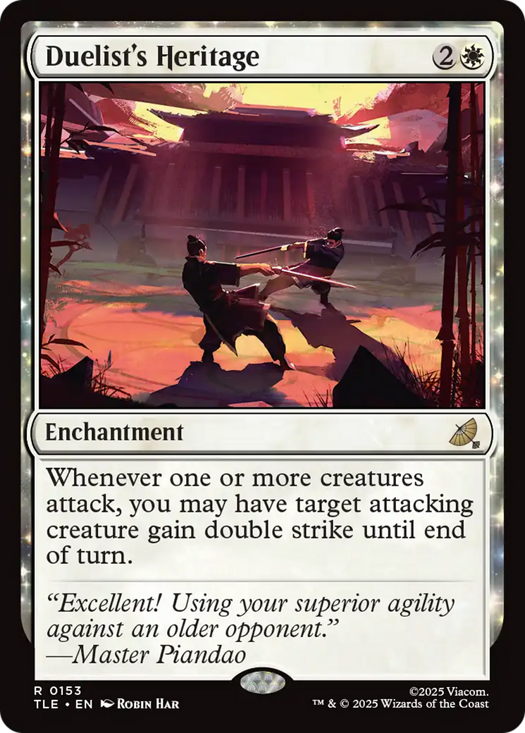 Duelist's Heritage [Avatar: The Last Airbender: Eternal-Legal] | Tabernacle Games