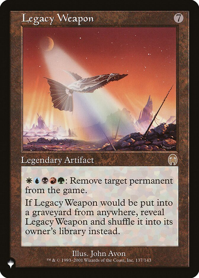 Legacy Weapon [The List] | Tabernacle Games