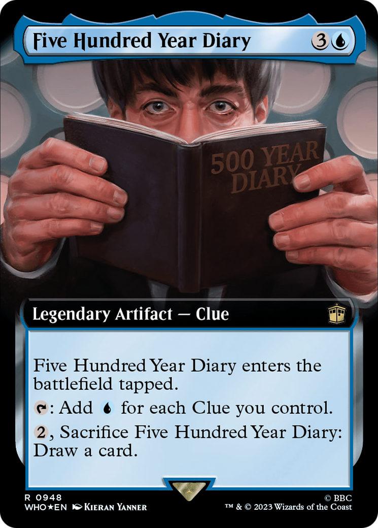 Five Hundred Year Diary (Extended Art) (Surge Foil) [Doctor Who] | Tabernacle Games