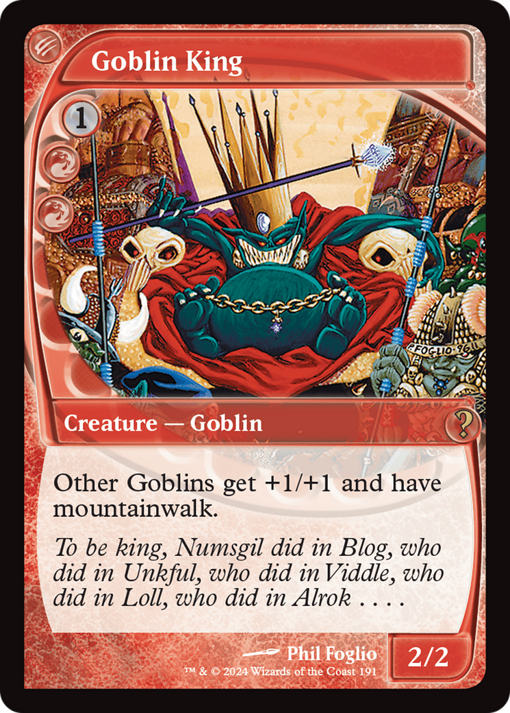 Goblin King (Future Sight) [Mystery Booster 2] | Tabernacle Games