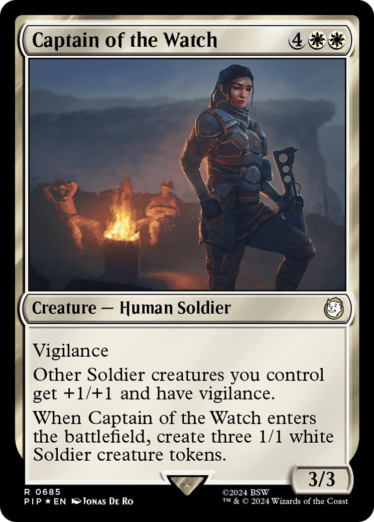 Captain of the Watch (Surge Foil) [Fallout] | Tabernacle Games