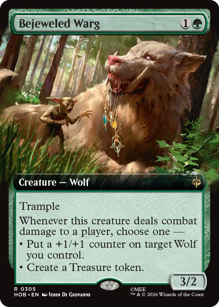 Bejeweled Warg (Extended Art) [The Hobbit] | Tabernacle Games