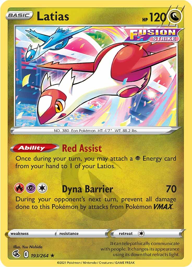 Latias (193/264) [Sword & Shield: Fusion Strike] | Tabernacle Games