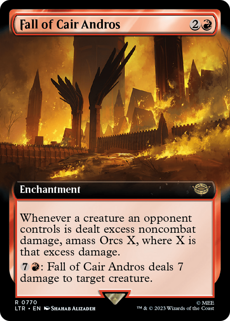 Fall of Cair Andros (Extended Art) (Surge Foil) [The Lord of the Rings: Tales of Middle-Earth] | Tabernacle Games