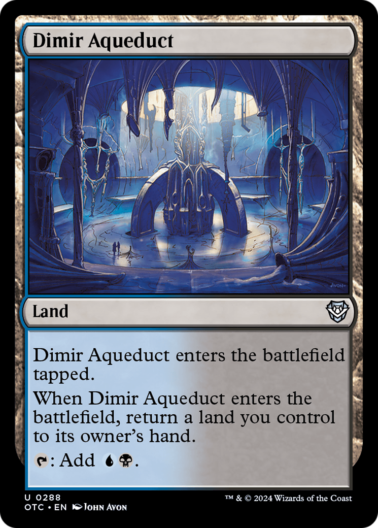 Dimir Aqueduct [Outlaws of Thunder Junction Commander] | Tabernacle Games