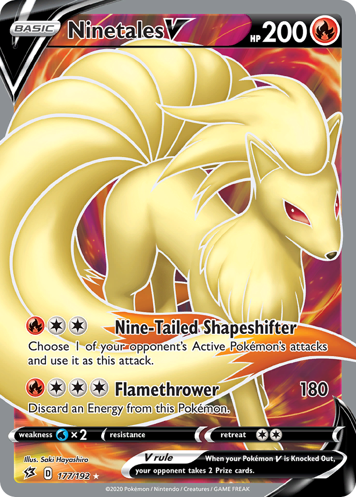 Ninetales V (177/192) [Sword & Shield: Rebel Clash] | Tabernacle Games