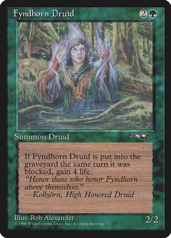 Fyndhorn Druid (Blue Flames) [Alliances] | Tabernacle Games
